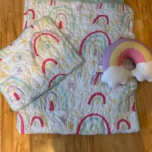 Rainbow Quilt Set with Pillow
